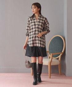 Green Parks オンブレーチェックライトシャツ