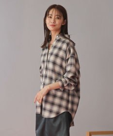 Green Parks オンブレーチェックライトシャツ