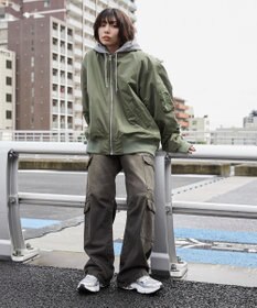 WEGO 【ユニセックス着用ITEM】パテッドフードMA－1