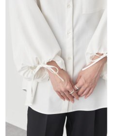 earth music&ecology リボンポイントシャツチュニック