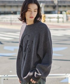 WEGO 【ユニセックス着用ITEM】ベロアモールグラフィックプルオーバー