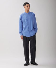 UNFILO MENS コンフォート バンドカラーシャツ  [24年秋冬商品]