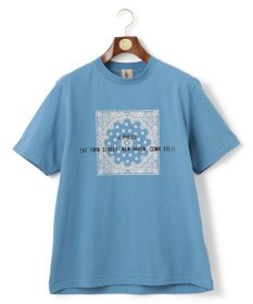 J.PRESS MEN ペイズリーバンダナプリントTシャツ