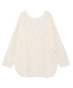 Green Parks メッシュ長袖ゆるカットプルオーバー