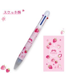 Mother garden マザーガーデン 野いちご ６色ボールペン 《スケッチ柄》