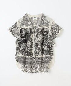 GRACE CONTINENTAL バンダナフレアスリーブブラウス