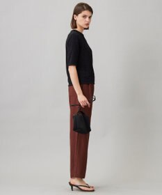 ICB L 【洗える】シャイニーラメジャガード カットソー