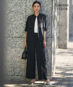 ICB 【WEB限定カラーあり】 FluidBackSatin バンドカラーシャツ
