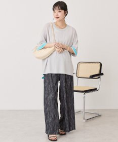 AMERICAN HOLIC 配色コクーンシルエットニット