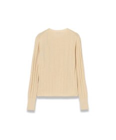 JOSEPH 【WEB&OUTLET限定・洗える】テクスチャードレーヨン　ラウンドネックニット