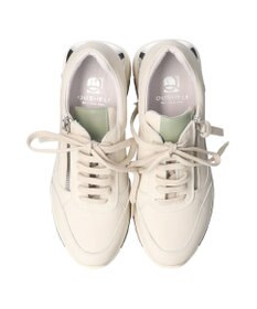 INTER-CHAUSSURES 【QUSHELI】アウトサイドジップレザースニーカー