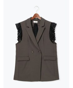 Te chichi レースドッキングテーラードジレ