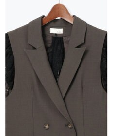 Te chichi レースドッキングテーラードジレ