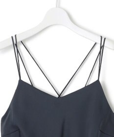 ICB L 【WEB＆一部店舗限定】 StretchVintageSatin オールインワン