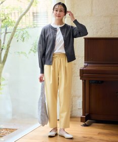 ANY L 【洗濯機可/アンチピリング/接触冷感】シアークルーネックカーディガン