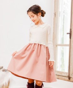 組曲 KIDS 【150-160㎝】千鳥ドッキング ワンピース