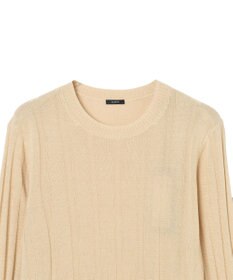 JOSEPH 【WEB&OUTLET限定・洗える】テクスチャードレーヨン　ラウンドネックニット