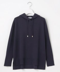J.PRESS LADIES L 【洗える】HOODIE ニット パーカー