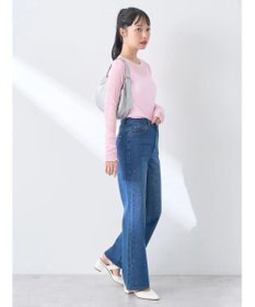 earth music&ecology シアーリブロゴ刺繍プルオーバー