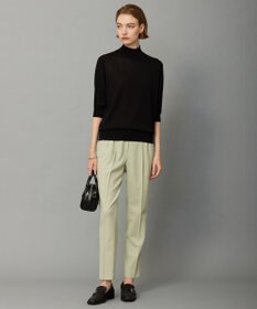 ICB 【洗える】 ウールアセテートハイゲージ ハイネックプルオーバー