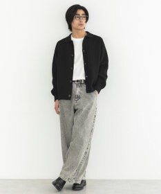 CRAFT STANDARD BOUTIQUE 柄編みニットシャツカーディガン
