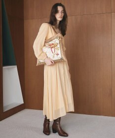 TOPKAPI 【TREASURE TOPKAPI】マイルドサテン スカーフ柄 トートバッグ