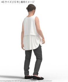 23区 L 【Lサイズ限定/好評につき新色追加】ナチュラルコットンベア タンクトップ