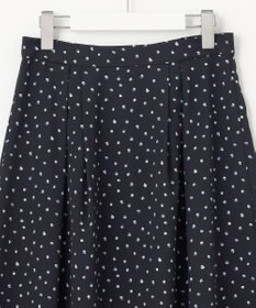 J.PRESS LADIES S 【洗える】ドット フラワープリント スカート