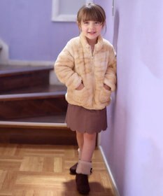 ANY KIDS ネコポケットボアブルゾン