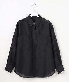 自由区 L シャイニーオーガンジーシアー シャツ