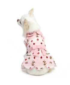 PET PARADISE ディズニー ミニーマウス ワンピース 《苺ケーキ柄》 小型犬