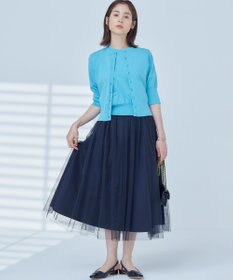 組曲 S 【洗える・6色展開】ポケット付き 半袖ニット