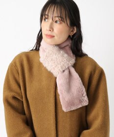 MOONBAT FURULA バイカラー フェイクファーマフラー