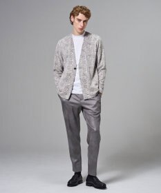 JOSEPH HOMME 【ウエストゴム仕様】レザーライクジャージー　ドロスト付きテーパードパンツ / PEGG CONVERTIBLE