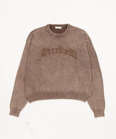 WEGO ブリーチニットグラフィックプルオーバー