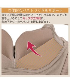 BRADELIS New York 【BRADELIS Me / ノンワイヤー・バストアップ】Perfumyブラ23S1 綿混素材で肌当たりの優しい補正ブラジャー バストにフィットしてラインが響きにくい