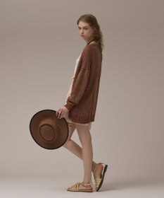 GRACE CONTINENTAL ラメルーズニットカーディガン