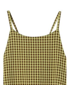 Green Parks ・Ｐｅｔｉｔ　Ｆｌｅｕｒ　カラーギンガムキャミワンピ