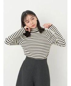 earth music&ecology やわらかタッチリブタートルネックプルオーバー