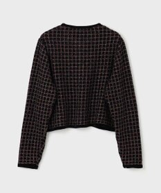 GRACE CONTINENTAL ツイードニットカーディガン