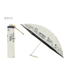 MOONBAT DAKS(ダックス) 晴雨兼用日傘 折りたたみ傘 街並み フワクール生地使用