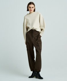 uncrave 【洗える】スムースニット スウェット風プルオーバー（uncrave WHITE）