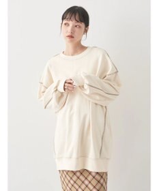 earth music&ecology 配色ルーズスウェット