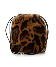 UNBILLION カシュカシュ cachecache / フリルショルダー付エコファー巾着バッグ