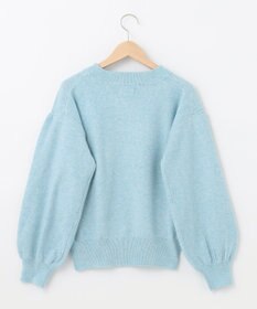 SHARE PARK LADIES ソフトタッチパフスリーブニット