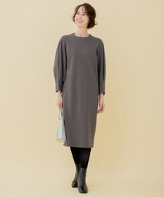自由区 【WEB限定】ウールミルドジャージー スリーブコンシャスワンピース