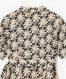 GRACE CONTINENTAL パームモチーフシャツワンピース