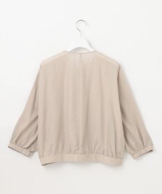 自由区 【カタログ掲載・接触冷感・洗える】ブライトシアーノーカラー ブルゾン