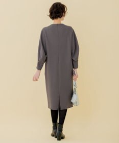 自由区 【WEB限定】ウールミルドジャージー スリーブコンシャスワンピース