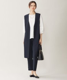 自由区 【セットアップ対応・UVカット・接触冷感・洗える】ライトストレッチ ジレ